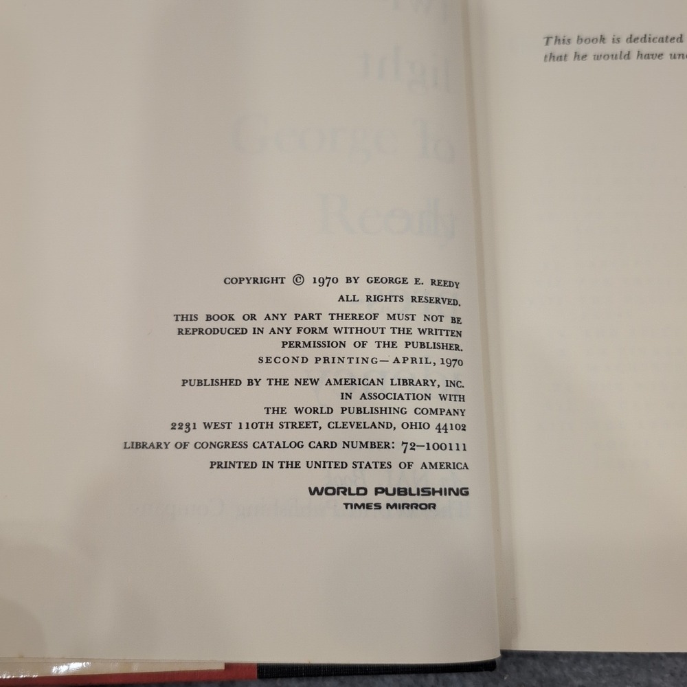 The Twilight of the Presidency George E Reedy Hardcover 1970 Political Science - Picture 3 of 5